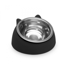 Yummie Etetőtál macskáknak - 165 x 100 mm - fekete (60062B) macskatál