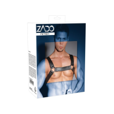 Zado - bőr mellhám (fekete) egyéb erotikus kiegészítők férfiaknak