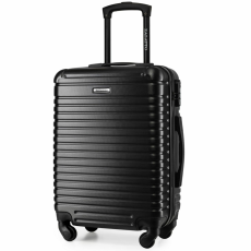 Zagatto Kabinkocsi, Zagatto®, Fekete, Kocsi mérete 55x40x20 cm, S-es méret, Kis kocsi, Kézipoggyász, Wizz Air kompatibilis, Ryanair, Tarom, Alumínium teleszkópos fogantyú, Robusztus cipzár, Kombinált