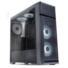 Zalman Ház Midi ATX N5 OF Tápegység nélkül, Fekete Üvegfalú számítógép ház