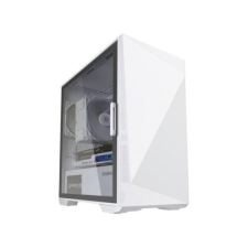Zalman Ház Mini ATX Z1 ICEBERG WHITE Tápegység nélkül, Fehér Üvegfalú számítógép ház
