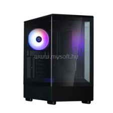 Zalman P10 fekete (táp nélküli) ablakos mATX ház (ZALMAN_P10_BLACK) számítógép ház