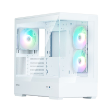 Zalman P30 WHITE V2 táp nélküli ablakos mATX ház fehér (P30 WHITE V2) számítógép ház