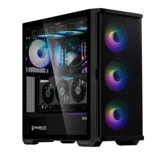 Zalman Z10 Duo RGB Tempered Glass White Z10 DUO WHITE számítógép ház