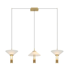 ZAMBELIS arany-fehér LED függesztett lámpa (ZAM-23203) LED 1 izzós IP20 világítás