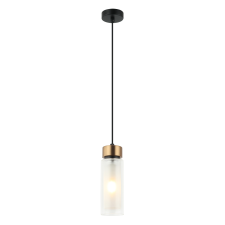 ZAMBELIS fekete-bronz-fehér függesztett lámpa (ZAM-22137) E14 1 izzós IP20 világítás