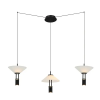 ZAMBELIS fekete-fehér LED függesztett lámpa (ZAM-23200) LED 1 izzós IP20