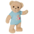 Zapf Creation Baby born plüss mackó 36cm kék ruhás