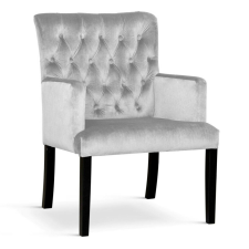  ZARA Chesterfield Bársony Fotel Wenge Lábakkal bútor