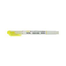 Zebra Ecsetfilc kétvégű ZEBRA Mildliner Fluorescent sárga filctoll, marker