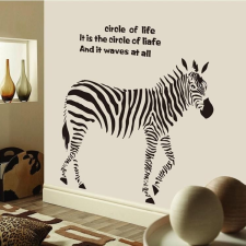  Zebra felirattal, falmatrica tapéta, díszléc és más dekoráció