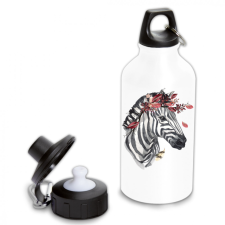 Zebra - Fémkulacs kulacs, kulacstartó
