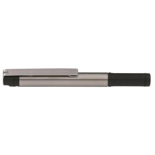 Zebra Golyóstoll, 0,24 mm, kupakos, rozsdamentes acél-fekete tolltest, ZEBRA &quot;F-301 Compact&quot;, kék toll
