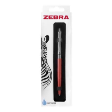 Zebra Golyóstoll, 0,24 mm, nyomógombos, ezüst színű klip, pink tolltest, ZEBRA "901", kék toll
