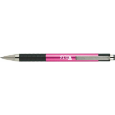 Zebra Golyóstoll, 0,24 mm, nyomógombos, rózsaszín tolltest, ZEBRA "F-301 A", kék toll