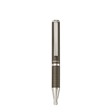 Zebra Golyóstoll, 0,24 mm, teleszkópos, metálszürke tolltest, ZEBRA "SL-F1", kék toll