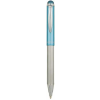 Zebra Golyóstoll, 0,24 mm, teleszkópos, rozsdamentes acél, világoskék tolltest, ZEBRA "Telescopic Metal Stylus", kék