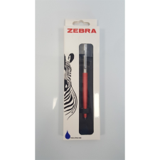 Zebra Golyóstoll nyomógombos 0,7mm dobozban lazac test, ZEBRA 901 kék toll