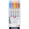 Zebra Mildliner Brush Warm 5db-os kettős végű ecset marker (ZEBRA_79305)
