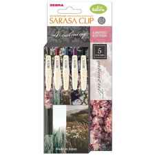 Zebra "Sarasa Clip Calming Moments" zseléstoll szett, 0,33 mm, 5 féle szín toll