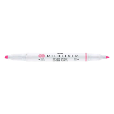 Zebra Szövegkiemelő kétvégű ZEBRA Mildliner fluorescent 1,4-4,0 mm rózsaszín filctoll, marker