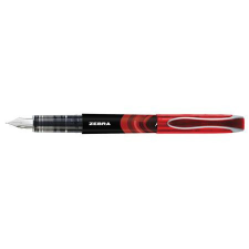 Zebra Töltőtoll, 0,6 mm, ZEBRA &quot;Fountain pen&quot;, piros toll