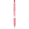 Zebra Zseléstoll, 0,33 mm, nyomógombos, csíkos test, ZEBRA "Sarasa Clip Pastel", pasztellpiros