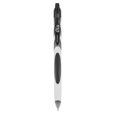 Zebra Zseléstoll, 0,38 mm, nyomógombos, zebra "ola", fekete toll