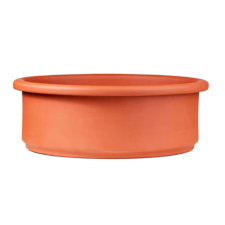 Zed agyag ültetőtál terrakotta 22cm alsó lyuk nélkül kerti tárolás