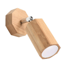  ZEKE GU10 LED fali lámpa mozgatható tölgy SOLLUX világítás
