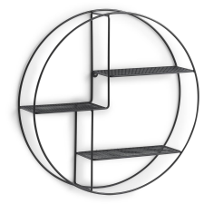 Zeller , falra, kerek fekete, átmérő 55 cm, mélység 12 cm (17010) bútor