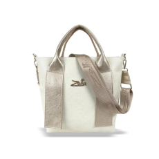 Zellia Női Kézitáska 25010 Beige-Arany - Pearl-Brw -