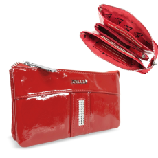  Zellia Női Pénztárca Hz-127 K892 – 2166 -Aurora Red – Piros Lakk