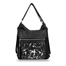  Zellia Női Válltáska/Hátizsáká Alakítható 23004 Fekete – Leaf – kézitáska és bőrönd