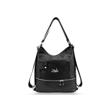 Zellia Női Válltáska/Hátizsáká Alakítható 24099 Fekete - Rombus-Diamond -