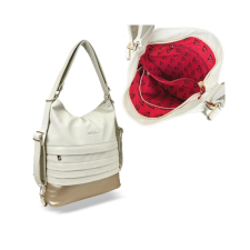 Zellia Női Válltáska/Hátizsáká Alakítható Hz-111 Beige-Pezsgő Arany - D217 - kézitáska és bőrönd