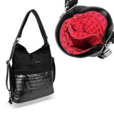  Zellia Női Válltáska/Hátizsáká Alakítható Hz-111 Fekete – D217 – kézitáska és bőrönd