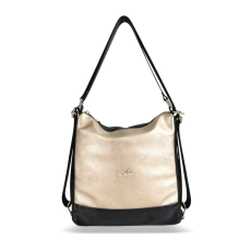  Zellia Női Válltáska/Hátizsáká Alakítható Zlb317 Fekete-Arany – Brw –
