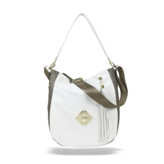  Zellia Női Válltáska Zlb180 Fehér-Bronz – Groove –