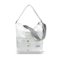  Zellia Női Válltáska Zlb232 Fehér – Holo –