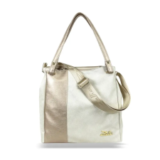  Zellia Női Válltáska Zlb248 Beige-Arany – Pearl-Brw – kézitáska és bőrönd