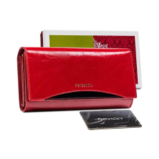 Zellia Peterson Női Bőr Pénztárcaptn Pl-490-1797 Red/Black