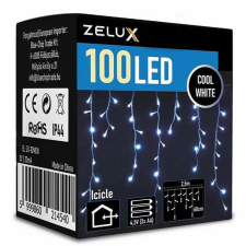 Zelux 100 Led 2,5m Karácsonyi jégcsap fényfüggöny Világítás CW karácsonyfa izzósor