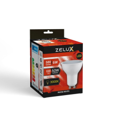  Zelux Led Spot Gu10 6W 3000K izzó