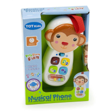  Zenélő, majmos játék telefon kicsiknek, 18m+ elektronikus játék