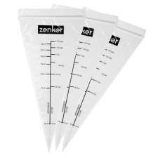 Zenker 44732 díszfecskendő 10db készlet, 15x30 cm, többször használható, átlátszó sütés és főzés