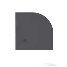 Zenon Angular Slate 90x90 cm-es negyedköríves zuhanytálca, Negro ANG90NE kád, zuhanykabin