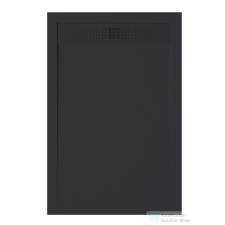 Zenon EVOLUTION SLATE 100x120 cm-es zuhanytálca palakő hatású felülettel, Negro EVSL100120NE kád, zuhanykabin