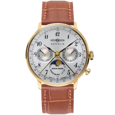 Zeppelin 7039-1 Hindenburg Moonphase  36 mm karóra