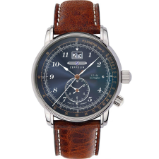 Zeppelin 8644-3 dual time men`s watch LZ126 Los Angeles 43mm 5ATM, karóra